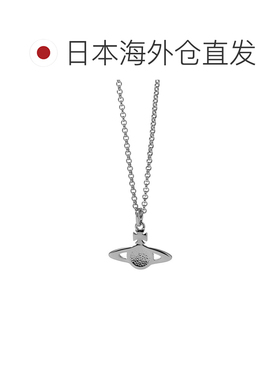 日本直邮Vivienne Westwood 女士银色钌迷你浅浮雕吊坠项链（6302