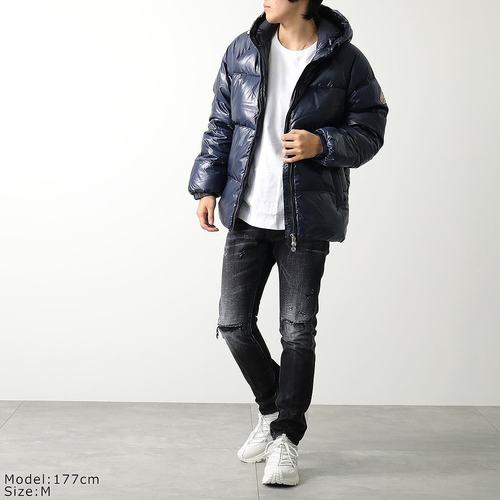 日本直邮PYRENEX 羽绒服 STEN 3 SHINY HUW014P 男士连帽徽标尼龙 - 图2