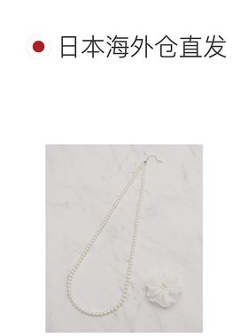 1h可退 日本直邮SHOO・LA・RUE 女士 可拆卸胸花设计珍珠项链  C708