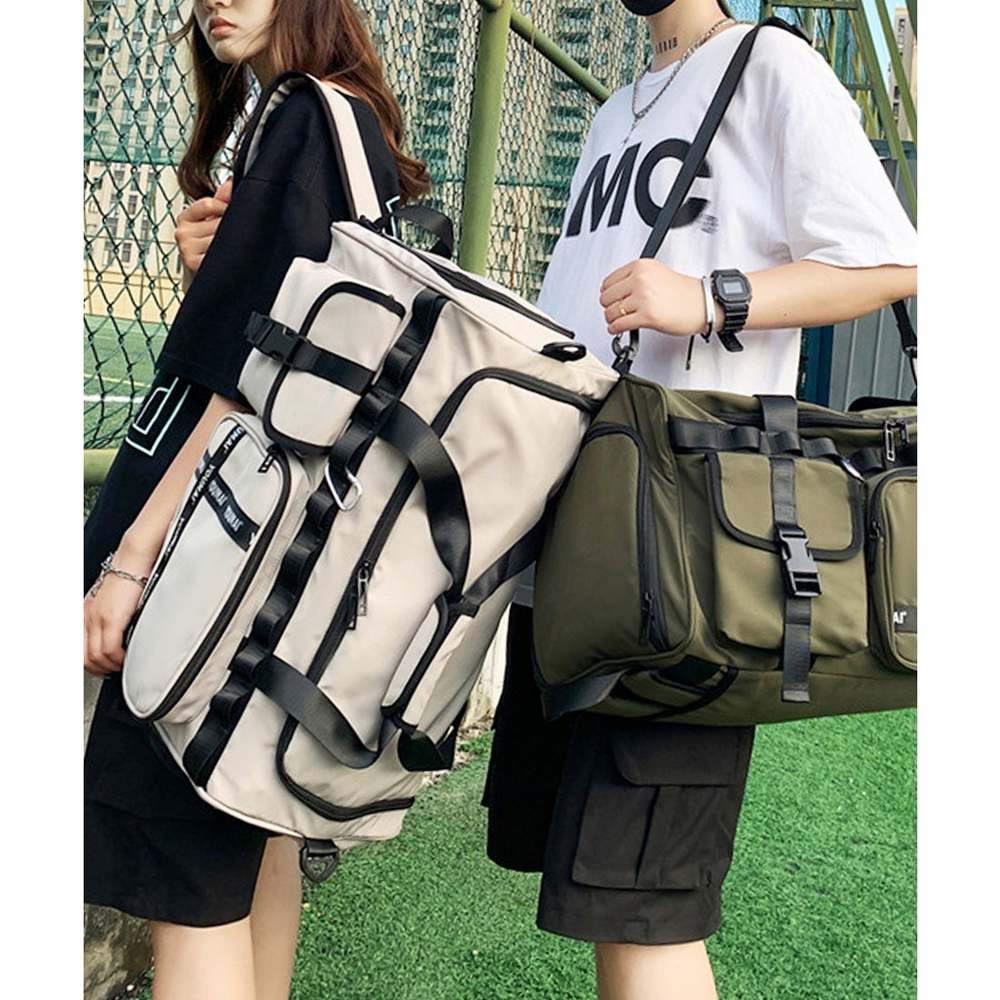 Japan direct mail multifunctional waterproof large capacity crossbody bag backpack sports bag green backpack shoulder bag