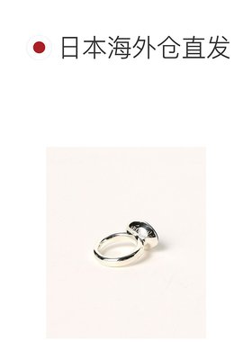 日本直邮PLOW女士黑贝壳波浪纹戒指 64421021578银色