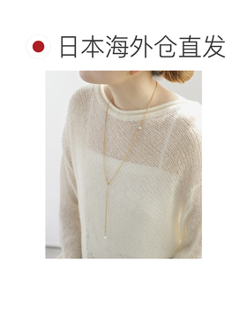 1h可退 日本直邮ANE MONE 女士珍珠混链Y字项链 可调节长度设计 D