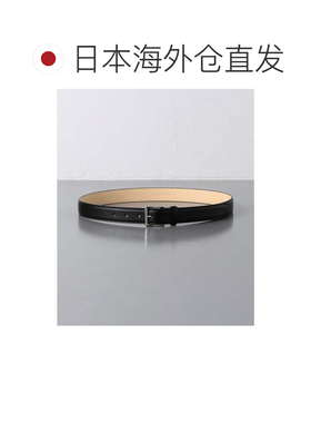 日本直邮UNITED ARROWS green label relaxing 黑色素面腰带30毫