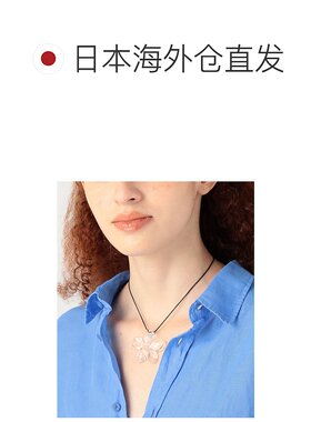 1h可退 日本直邮LEVENS女士花卉图案玻璃项链 31015201029吊坠