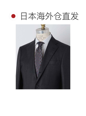 日本直邮SHIPS FRANCO BASSI 真丝中号经典领带 深灰色