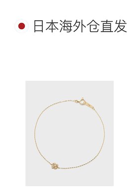 1h可退 日本直邮NOJESS 女士K10钻石手链 0.03ct四叶草款 3024411