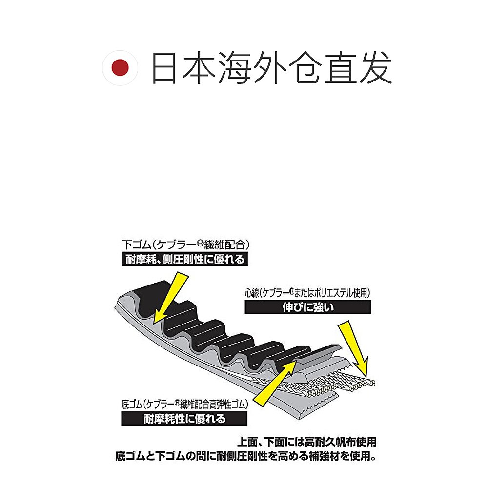 【日本直邮】Daytona代托纳强化履带摩托车专用柔性强韧力强持久