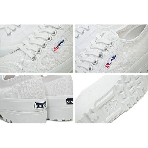 日本直邮SUPERGA 2555 ALPINA WHITE s00f4b0-901 白色女士运动鞋 - 图2