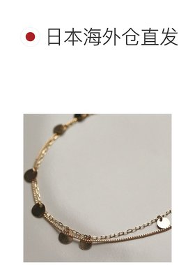 1h可退 日本直邮cui-cui K10YG 黄金材质 圆形镜面手链 755882