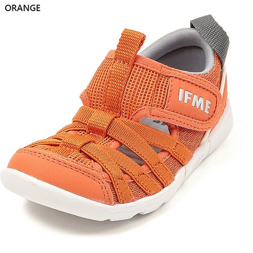 日本直邮IFME 儿童男女童凉鞋魔术贴搭扣夏季沙滩粉色橙色 20-631 - 图3