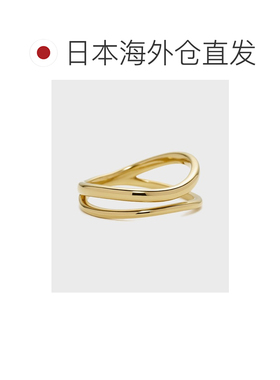 日本直邮NOJESS 女士双线金色戒指 30251111019