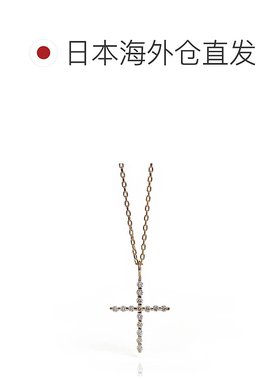 1h可退 日本直邮cui-cui 世界小钻石 十字架项链 K10YG 781111