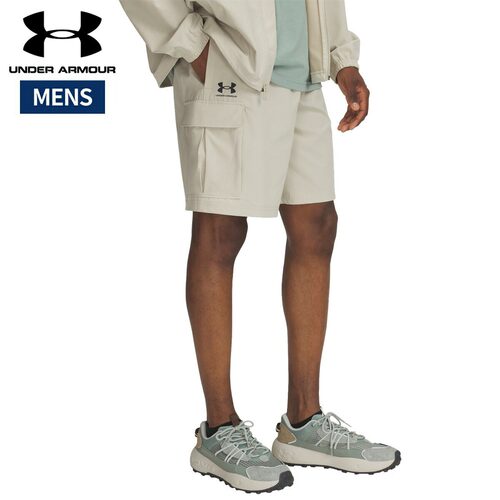 日本直邮Under Armour UA Vibe 男士梭织工装短裤春夏款米色运动1 - 图2