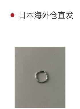 1h可退 日本直邮SMELLY 男装 不对称方形外科钢戒指 SMA61KF003