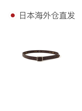 日本直邮BEAMS HEART 男装 复古风牛革饰钉皮带 【付后1h可退】