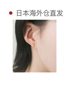 日本直邮SMELLY 女士 极简长方形水钻耳钉配饰 SM【付后1h可退】