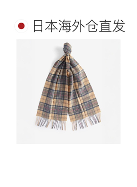 日本直邮Barbour USC0001 格纹羔羊毛围巾 男女通用