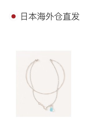 1h可退 日本直邮欧州航路 女士星座主题捷克水晶双层手链 银色 LK