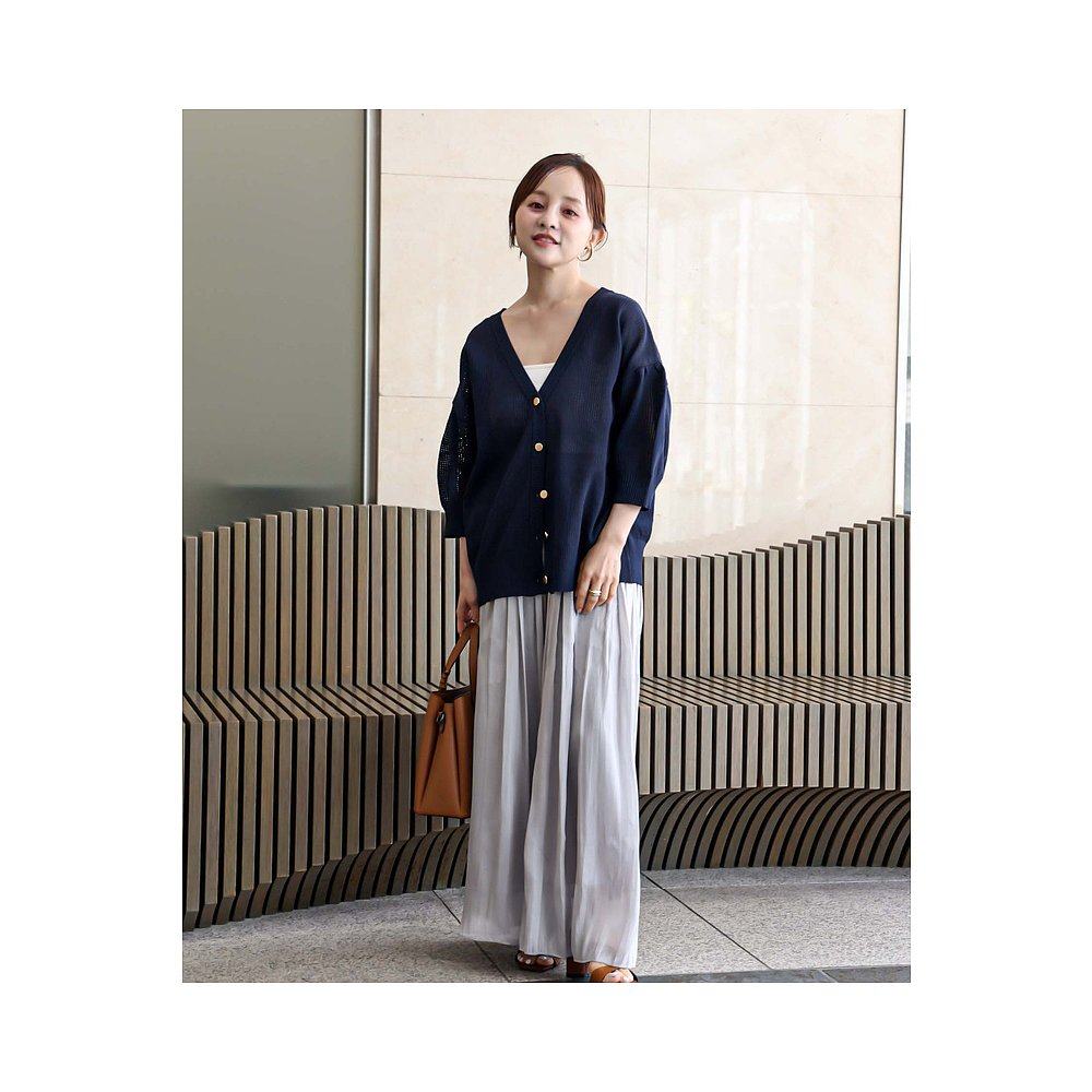 1h可退 日本直邮fifth 女士亮丝雪纺阔腿裙裤 ES25S0346休闲裤 - 图0