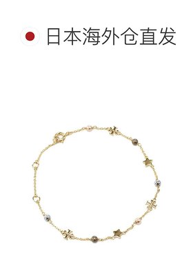 日本直邮Tory Burch 手链 女士 DELICATE KIRA 153671 棕色 金色