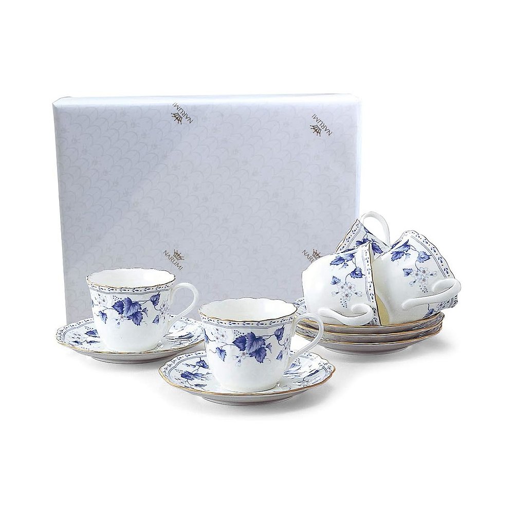 Narumi鸣海 Solaria下午茶咖啡餐会聚餐杯碟套装精致耐用200cc5对 - 图0