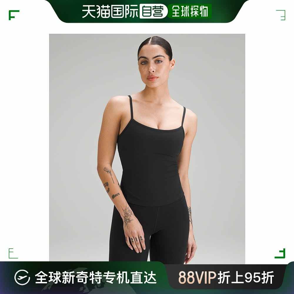 现货Lululemon二合一含胸衣运动瑜伽健身背心InStill Tank Top-Taobao