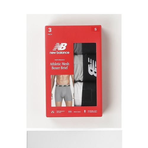 1h可退 日本直邮New Balance 男士5寸网眼运动内裤3条装 LAU新款 - 图3