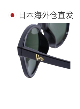 日本直邮NEW ERA 波士顿方形镜片太阳镜 25J 14518158 闪亮黑色镜