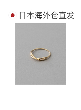 1h可退 日本直邮ete 女士K10YG十字叠层戒指 710972配饰
