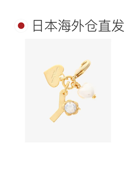 日本直邮Samantha Thavasa 石头图案挂件 首字母挂饰金色