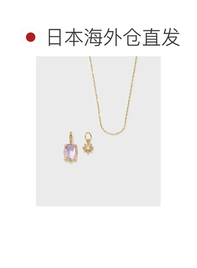 日本直邮NOJESS 女士K10紫水晶项链 金星主题设计 独特魅力 可拆