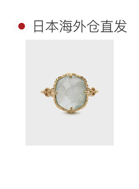 日本直邮agete 阿卡朵 女士 K10金水蓝色海蓝宝石【付后1h可退】