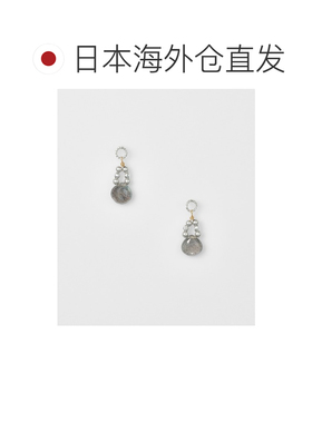 日本直邮agete 阿卡朵 女士 银色拉布拉多石耳饰【付后1h可退】