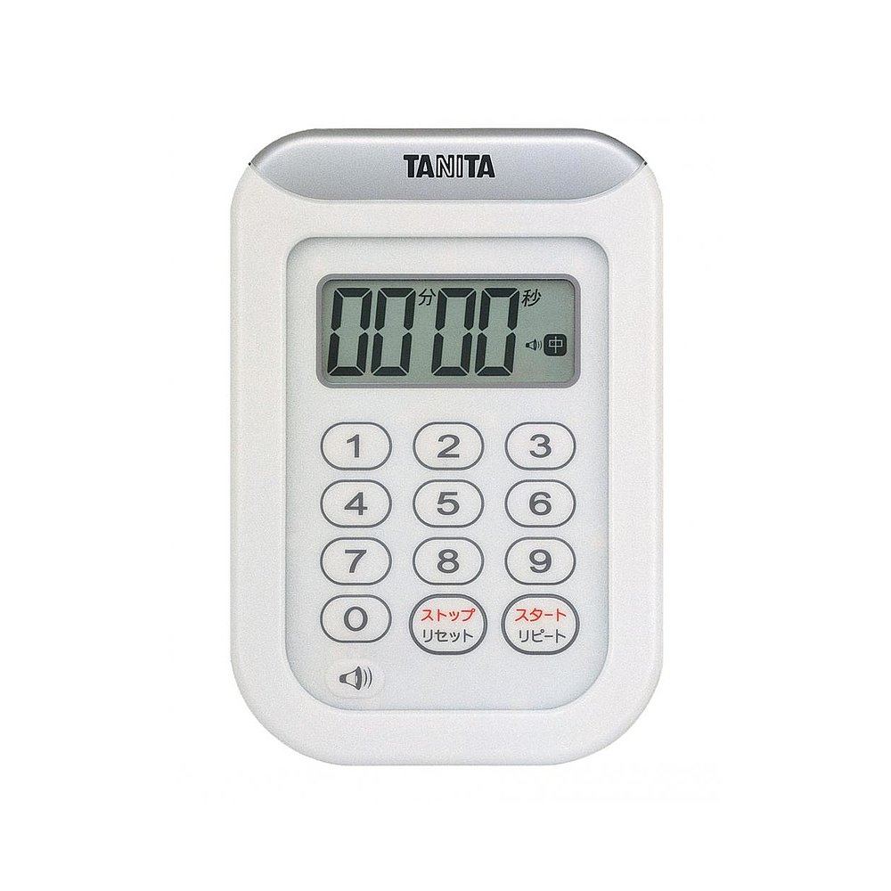 【日本直邮】TANITA百利达TD-378 WH厨房定时器提醒器学生定时器 - 图0