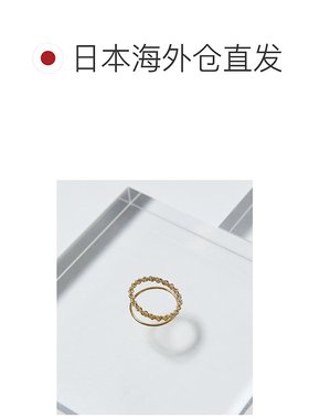 1h可退 日本直邮FREAK'S STORE 女士简约扭纹双线戒指 1388248900