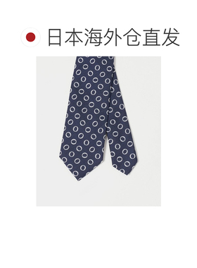 日本直邮UNITED ARROWS 男士 圆环提花领带 13346【付后1h可退】