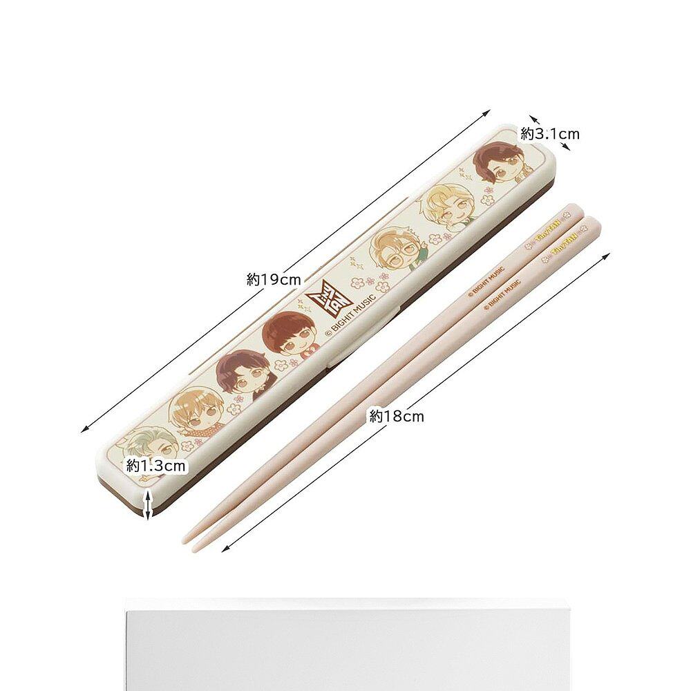 【日本直邮】Skater斯凯达便当筷套装TinyTAN18cm 大人用ABC3AG-A - 图3