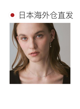日本直邮agete WEB K10银淡水珍珠耳环吊饰