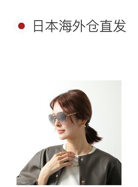 日本直邮GUCCI 女士 GG0818SA 多边形金属框太阳镜细框全框贴合型
