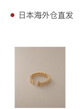 日潮跑腿COCOSHNIK K18 蜜色切割球形开口戒指 薄款 405-66344