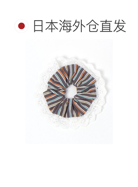 日本直邮niko and... 女士 条纹蕾丝发圈 877309【付后1h可退】