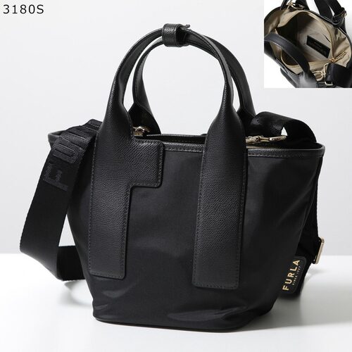 日本直邮Furla PIUMA 手提包小号WB01270 BX3050女士皮革尼龙手提 - 图2
