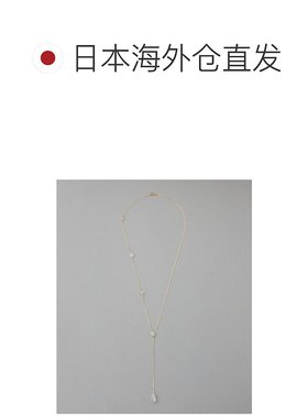 1h可退 日本直邮ete 女士 K18黄金水晶项链 闪耀不对称设计 26114