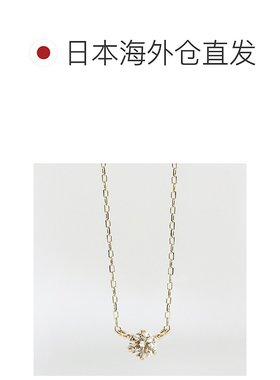 1h可退 日本直邮cui-cui 0.1ct 香槟钻石单石项链 K10YG 781524