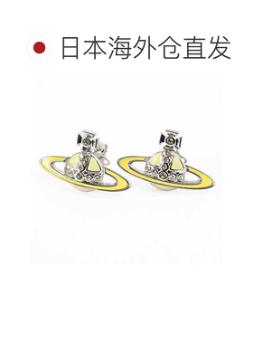日本直邮Vivienne Westwood 女士小型新古典主义浮雕耳环银色和浅