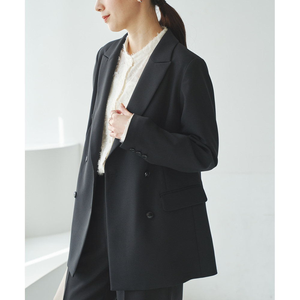 1h可退 日本直邮URBAN RESEARCH 女士 宽松双排扣西装外套 金色纽,淘宝优惠券,粉丝福利购,淘宝优惠卷