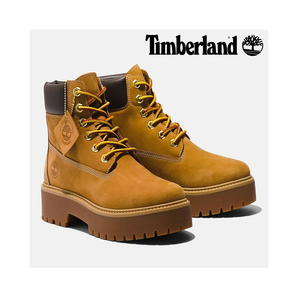 日本直邮 Timberland 靴子 女式高级厚底防水 A5RJD A5RH5 Timber - 图0