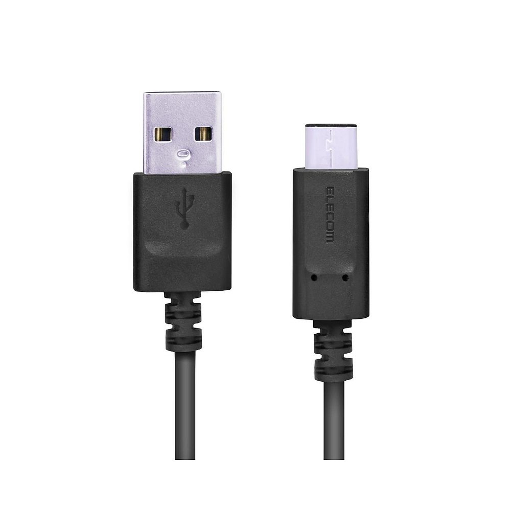 【日本直邮】3A输出 快速充电USB2.0认证产品0.5米黑色MPA AC05NB - 图0