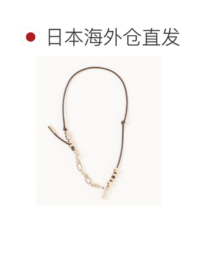 日本直邮EMODA 女士 金属珠链项链 心形吊饰可调节 042640953801