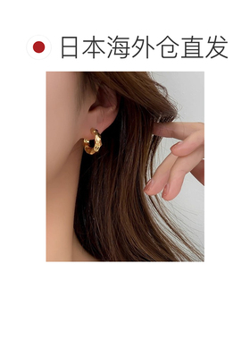 日本直邮shopnikoniko 女士 凸凹设计 小巧环形耳【付后1h可退】